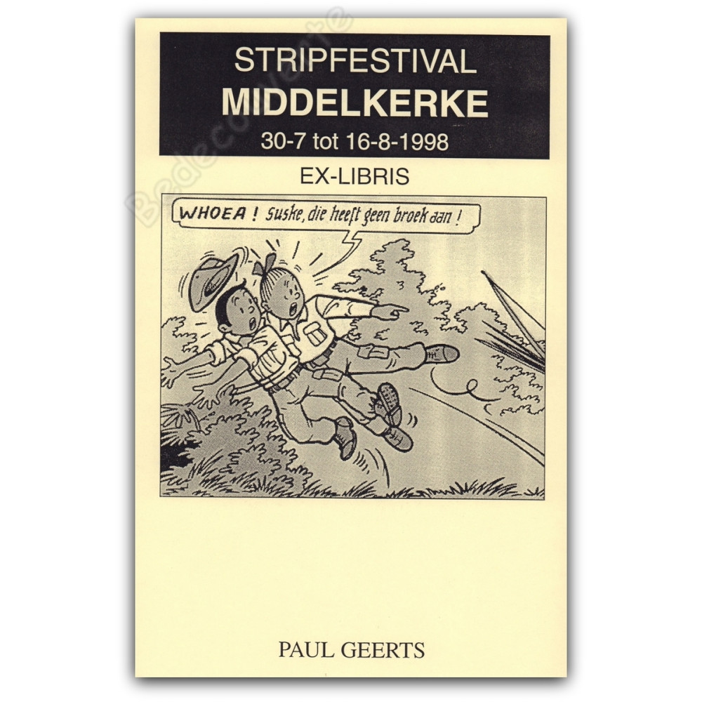 Geerts - Bob et Bobette Stripfestival Middelkerke 1998 - 2