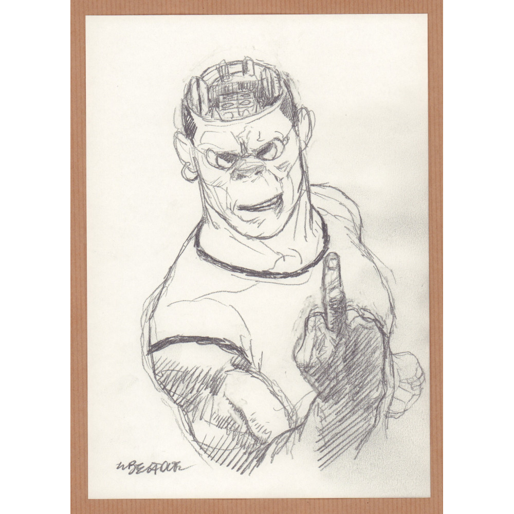 Liberatore Tanino - Dessin Original Portrait RanXerox - J