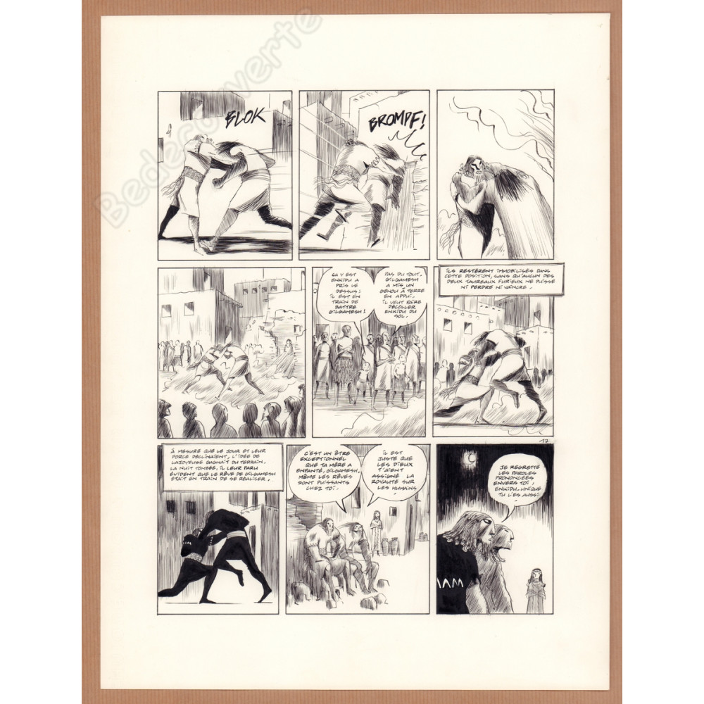 Duchazeau Frantz - Planche Originale Gilgamesh T1
