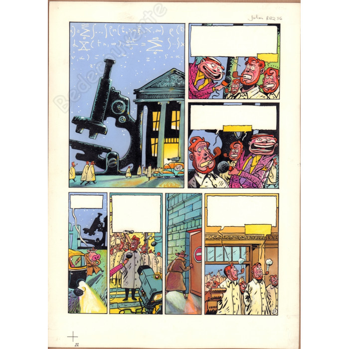 De Moor Johan - Planche Originale Lait entier Requiem pour une vache P.22