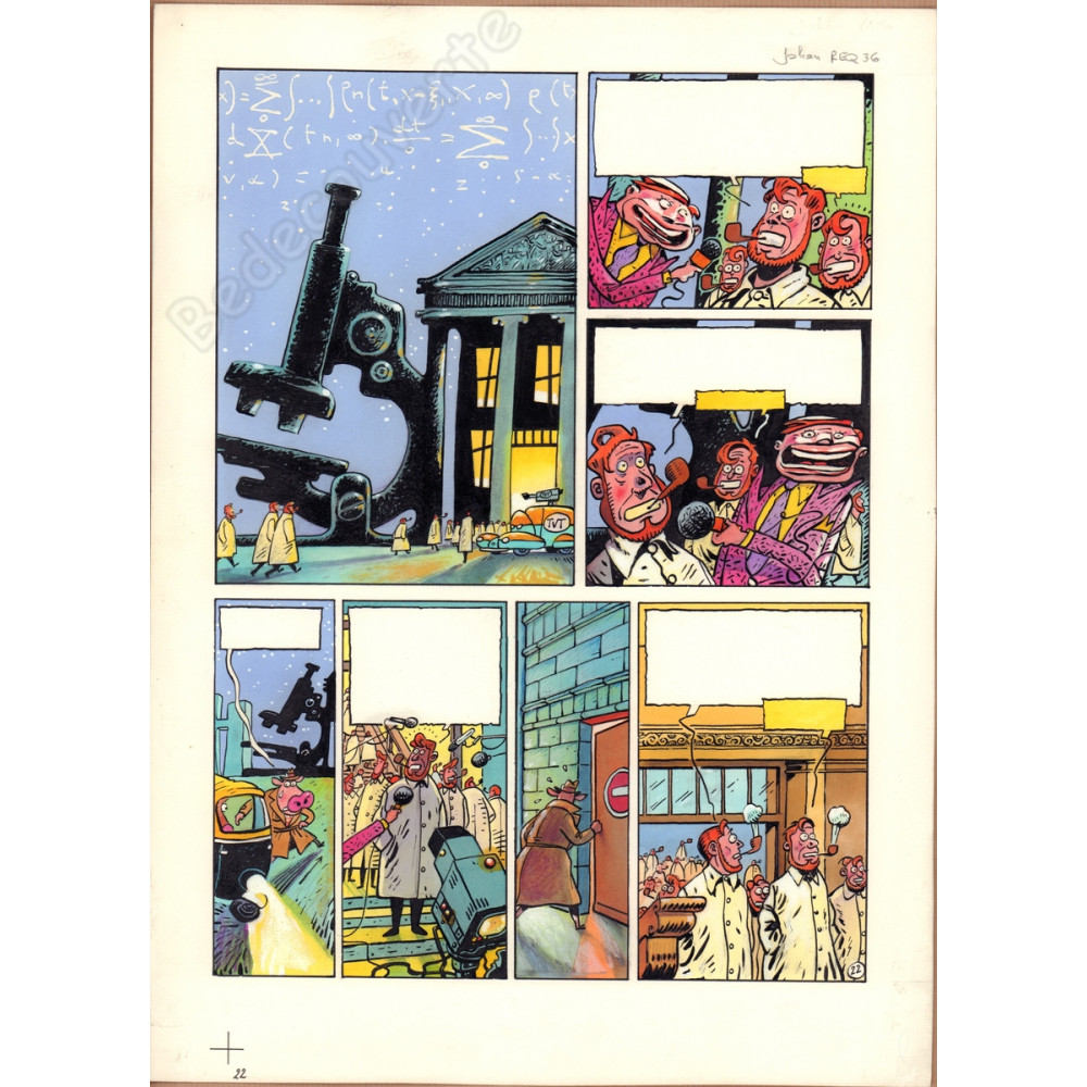 De Moor Johan - Planche Originale Lait entier Requiem pour une vache P.22