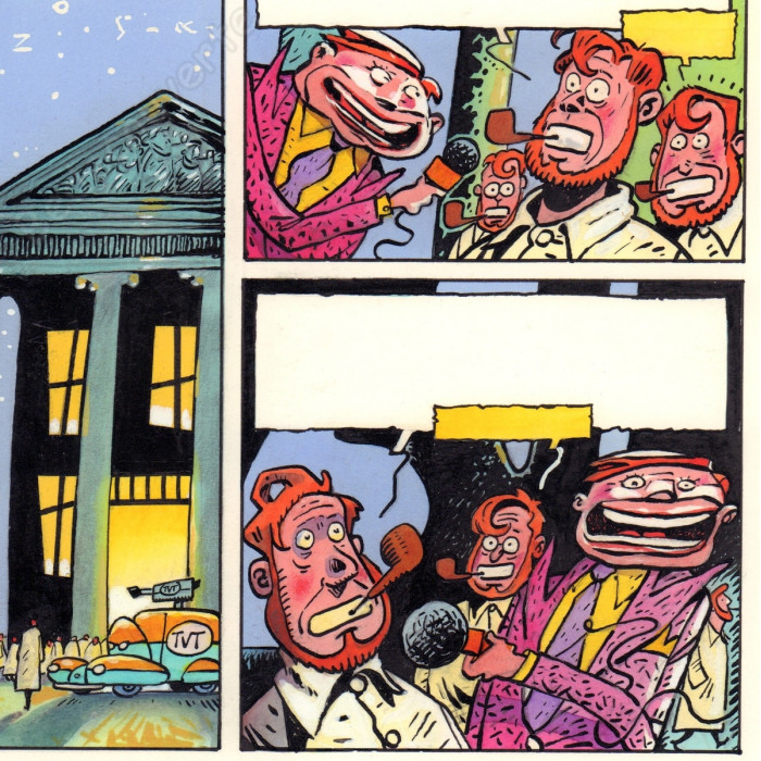 De Moor Johan - Planche Originale Lait entier Requiem pour une vache P.22