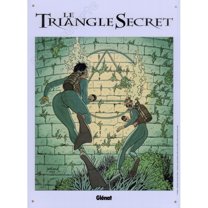 Juillard - Plaque métal Le triangle Secret