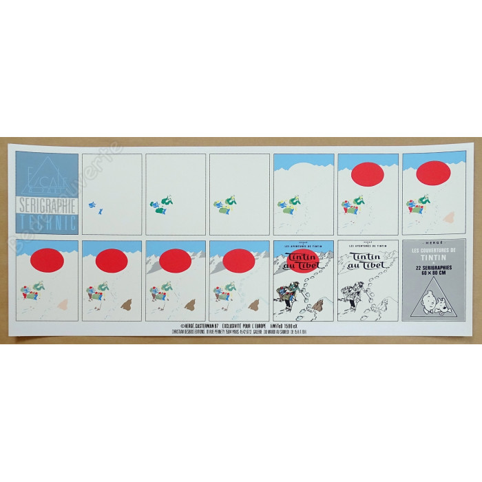Hergé - Tintin Au Tibet Création de La Couverture