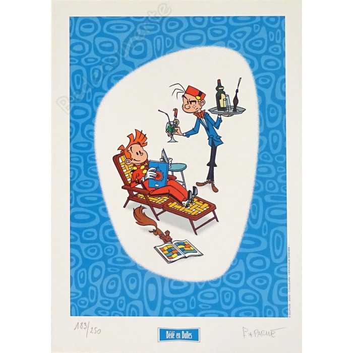 Parme - Spirou Panique en Atlantique EO + ex-libris