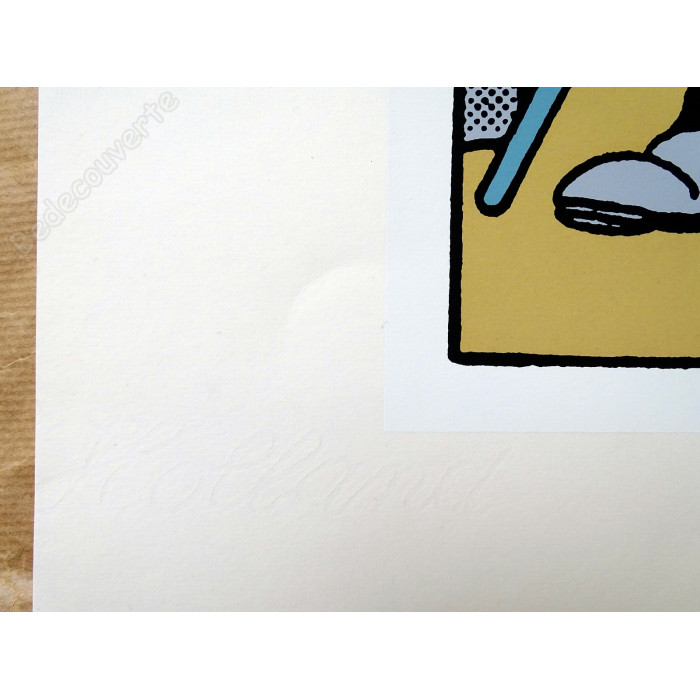 Hergé - Tintin Dupont et Dupond Sérigraphie 1989