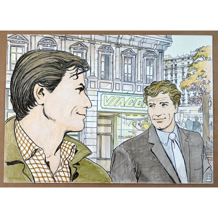 Manara Milo - Dessin Original pour une compagnie d'assurance