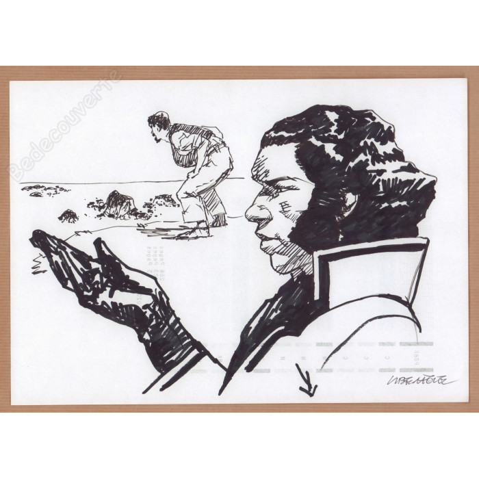 Liberatore Tanino - Dessin Original Le Capitaine