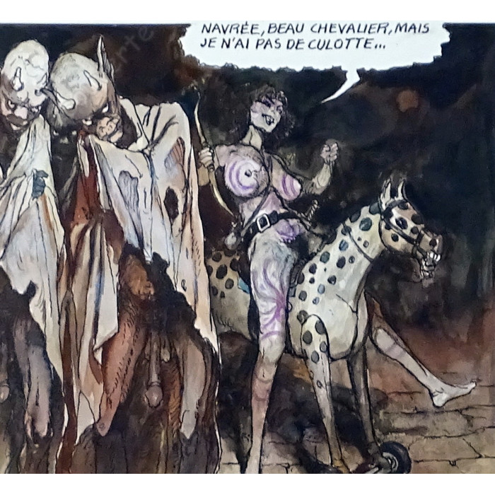 Marcelé - Planche Originale Le Signe Du Taureau1987 pl.24