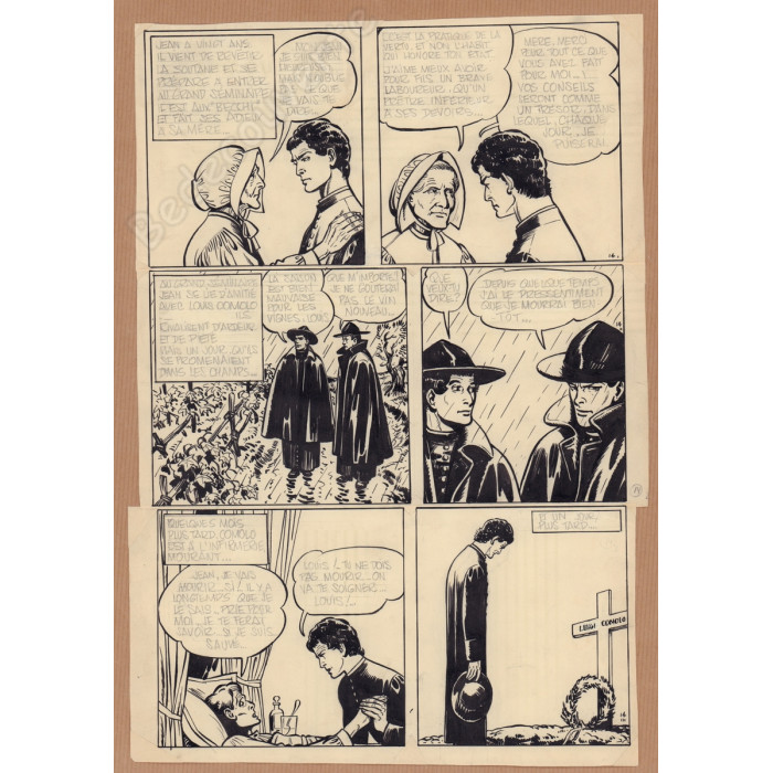 Jijé - Planche originale Don Bosco pl.14