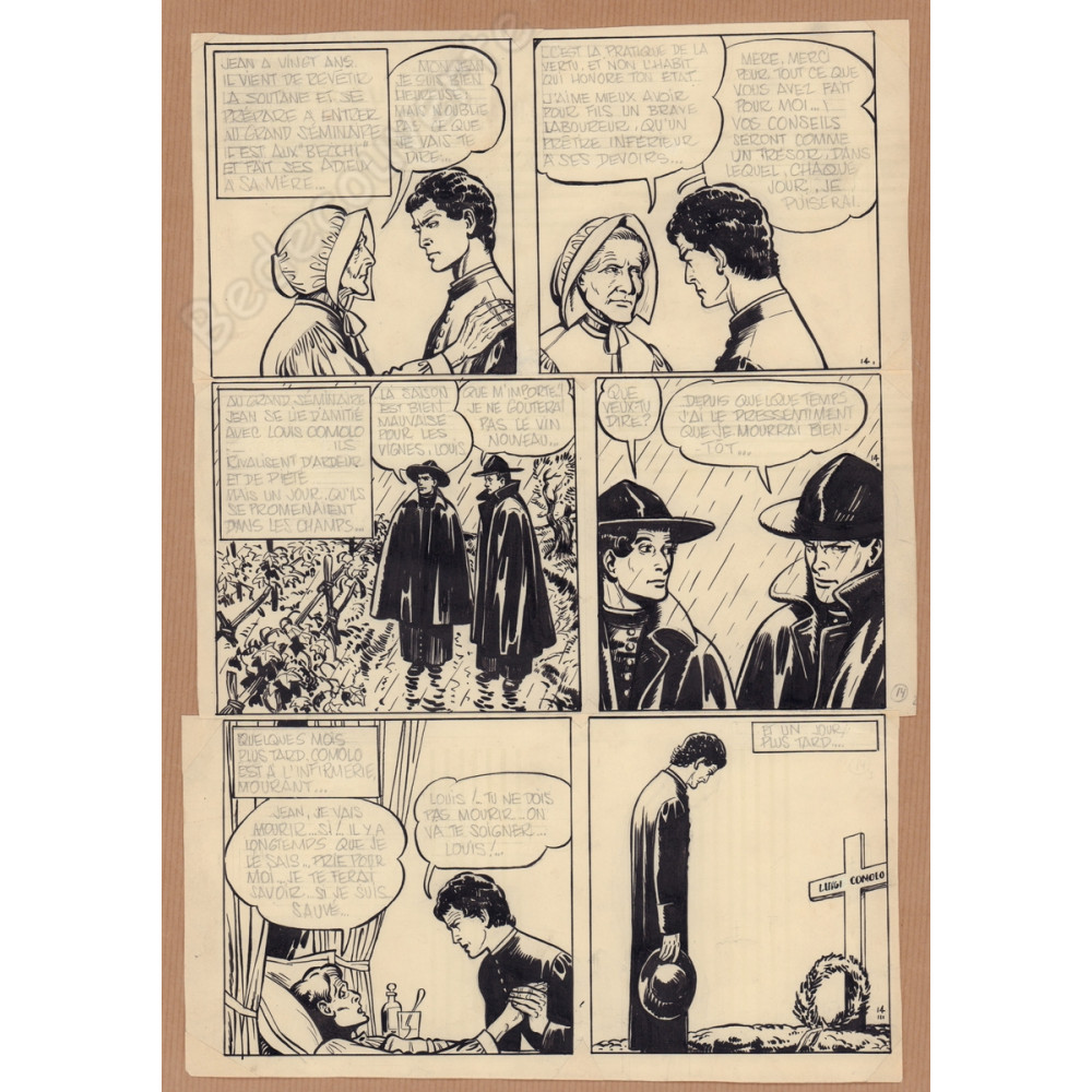 Jijé - Planche originale Don Bosco pl.14