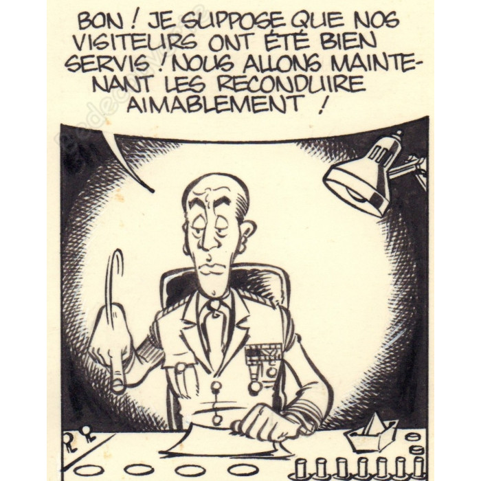 Hachel - Planche originale Papa Talon "Vacances 75" pl.9