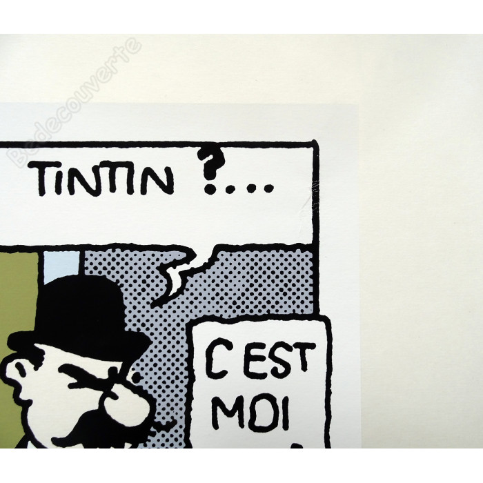 Hergé - Tintin Dupont et Dupond Sérigraphie 1989