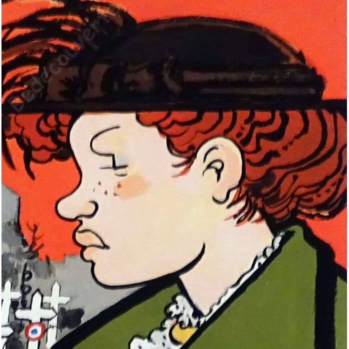 Tardi - Tirage pigmentaire Nestor Burma et Adèle Blanc-Sec