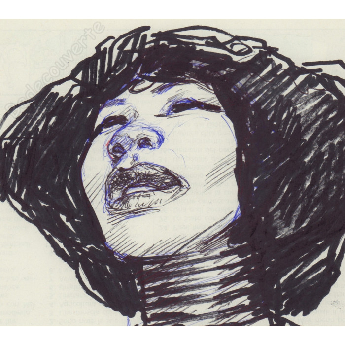 Liberatore Tanino - Dessin Original Portrait de Femme- F