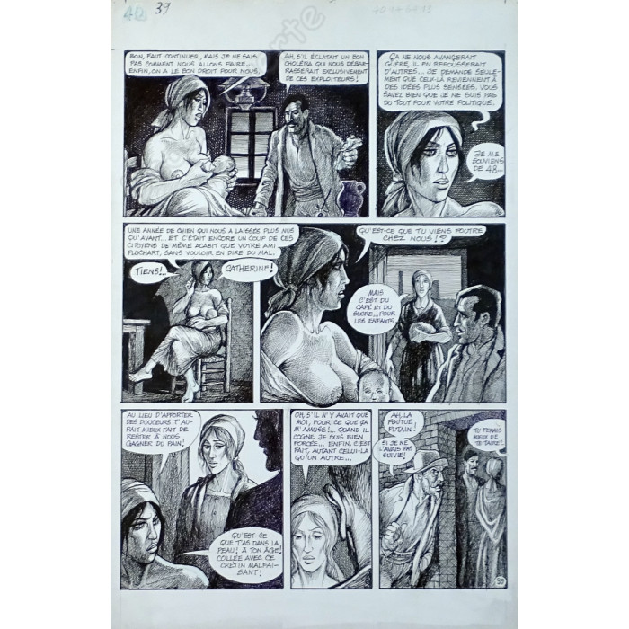 Pichard - Planche originale Germinal T1 p.39