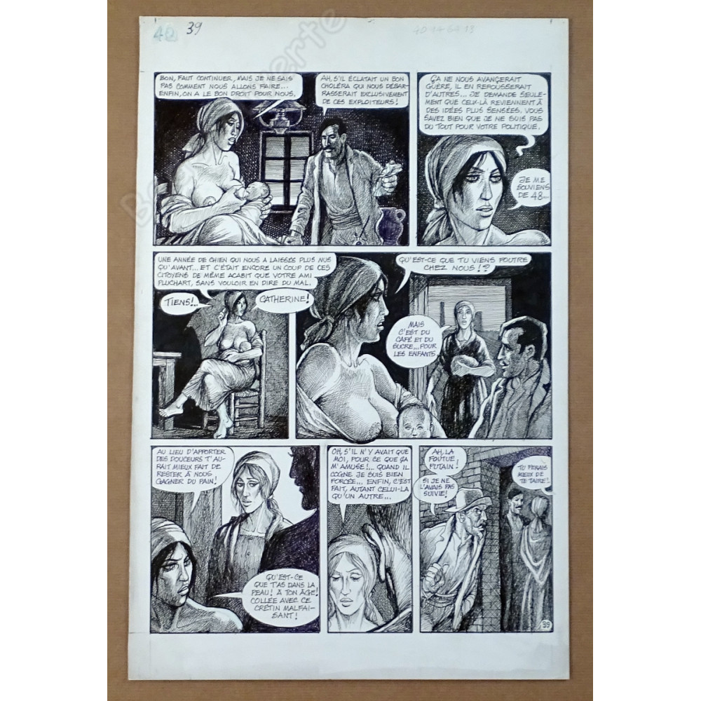Pichard - Planche originale Germinal T1 p.39