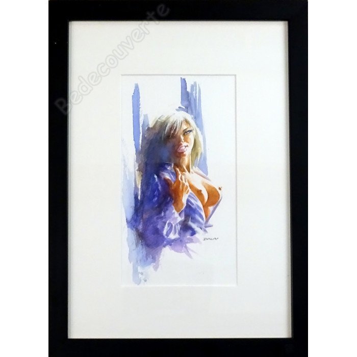 Dany - Dessin Original Femme - Encadré