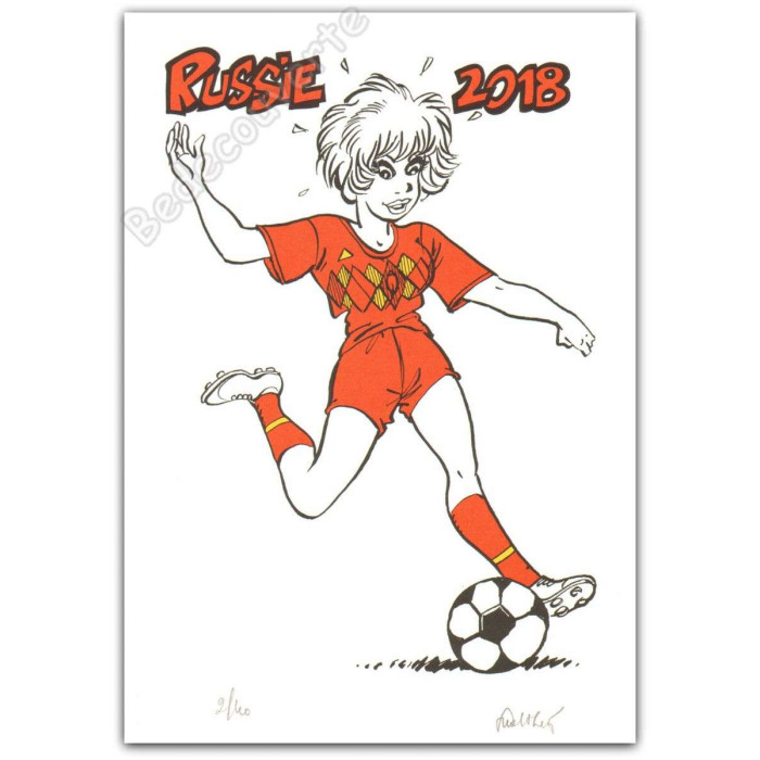 Walthéry - Natacha Diable Rouge Russie 2018 Rouge