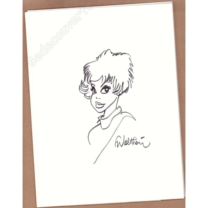 Walthéry - Portfolio Il était 7 fois n°36 + Dédicace n°58/77