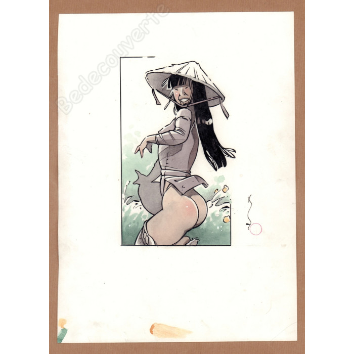 Michetz - Dessin Original Chapeau Erotique
