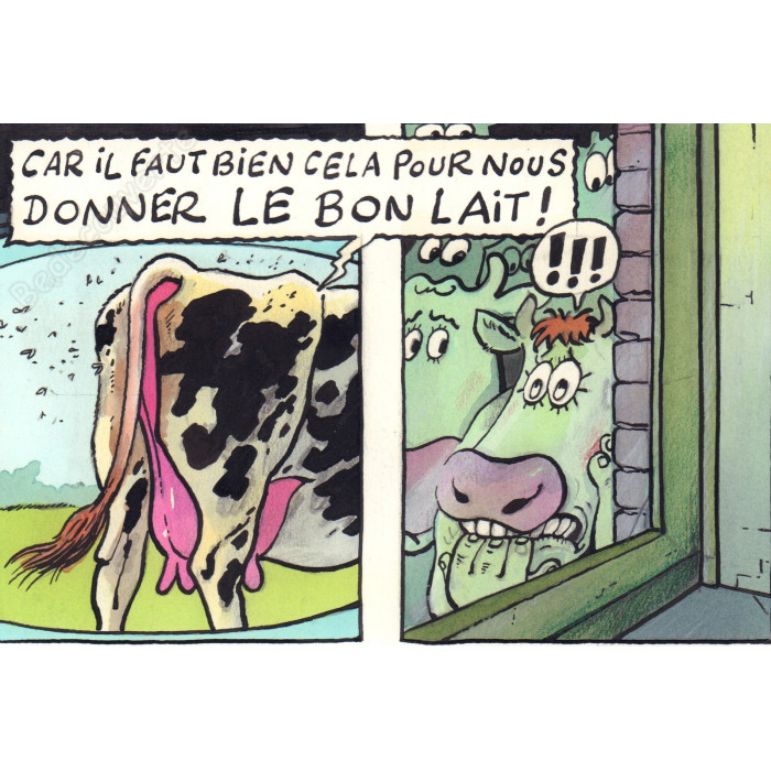De Moor Johan - Planche Originale La Vache Peaux De Vache pl.10