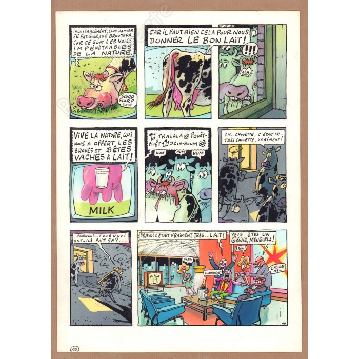 De Moor Johan - Planche Originale La Vache Peaux De Vache pl.10