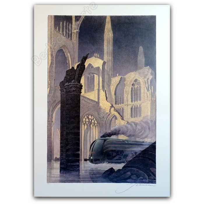 François Schuiten - Train Type 12 dans les ruines