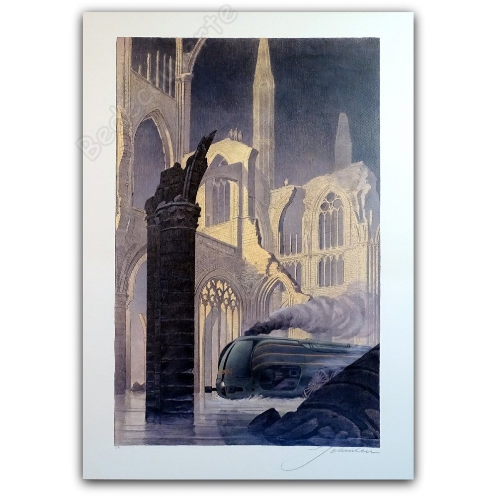 François Schuiten - Train Type 12 dans les ruines