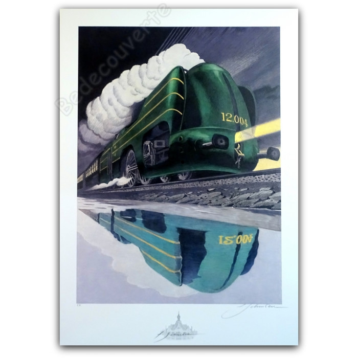 François Schuiten - Train Atlantic 12 signée