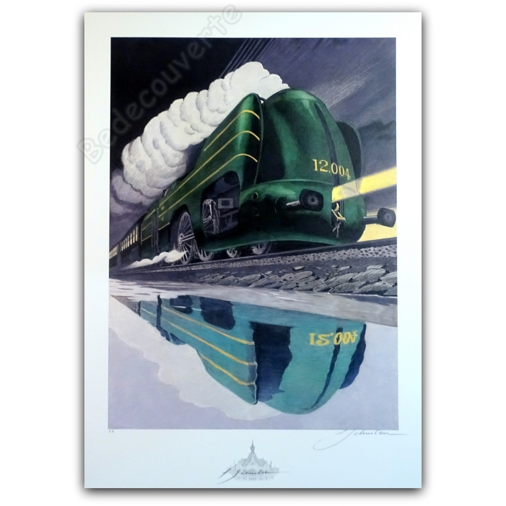François Schuiten - Train Atlantic 12 signée