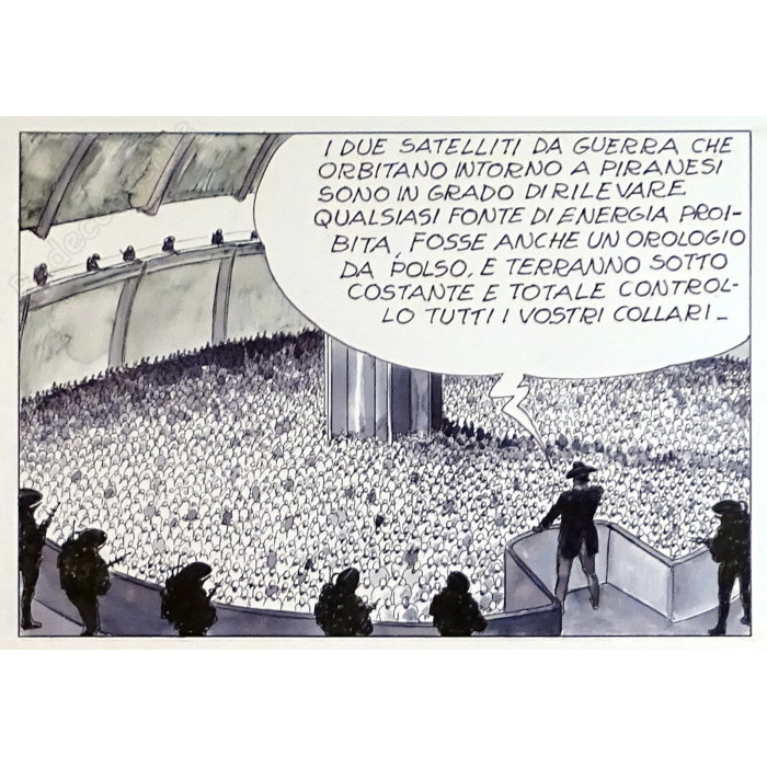 Manara Milo - Planche Originale Piranèse La Planète Prison p.8