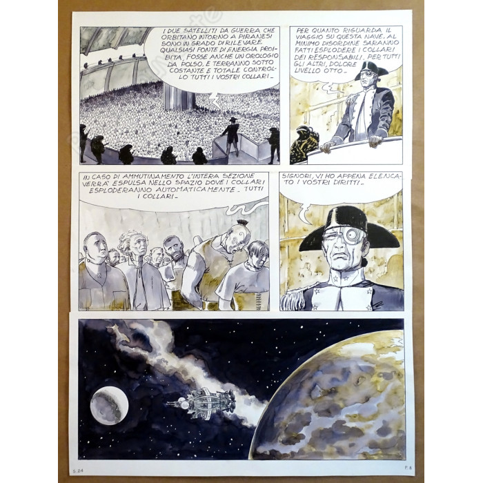 Manara Milo - Planche Originale Piranèse La Planète Prison p.8