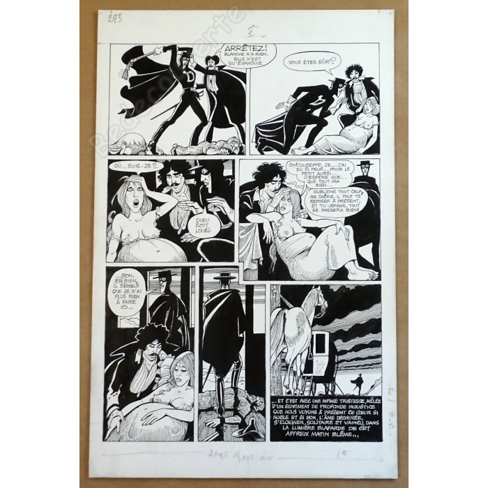 Pichard - Planche originale Blanche Epiphanie Le Cavalier Noir