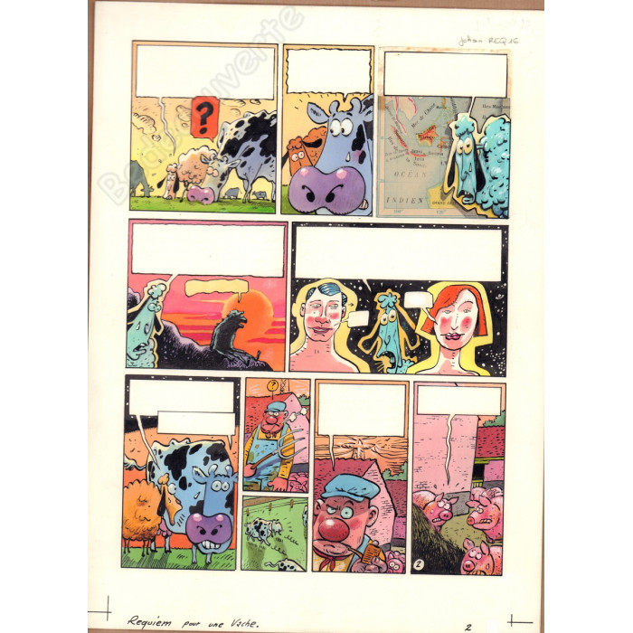 De Moor Johan - Planche Originale Lait Entier Requiem Pour Une Vache pl.16