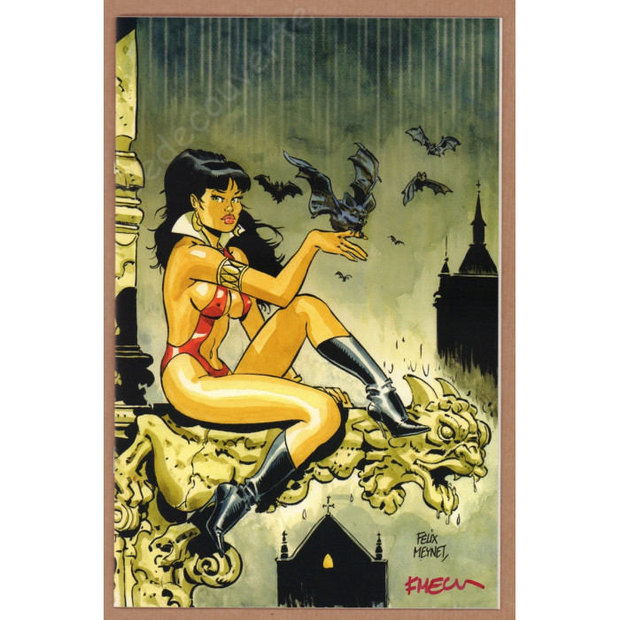 Gündüz - Vampirella 12 Couverture Félix Meynet Limité à 100 ex
