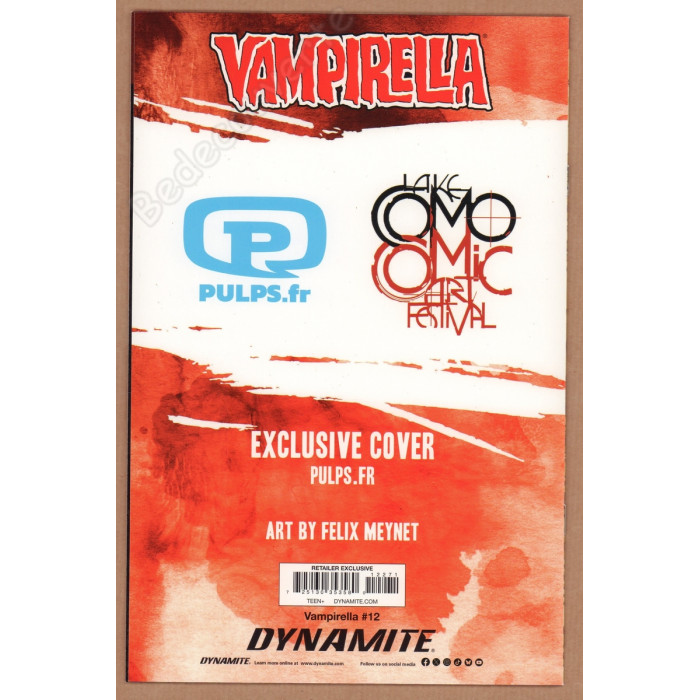 Gündüz - Vampirella 12 Couverture Félix Meynet Limité à 100 ex