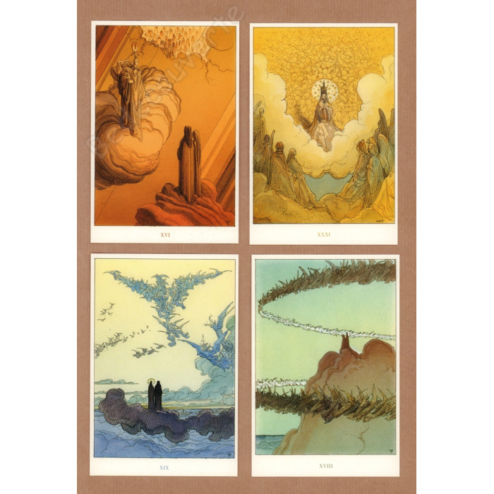 Moebius - Paradisio Ensemble de 18 cartes postales