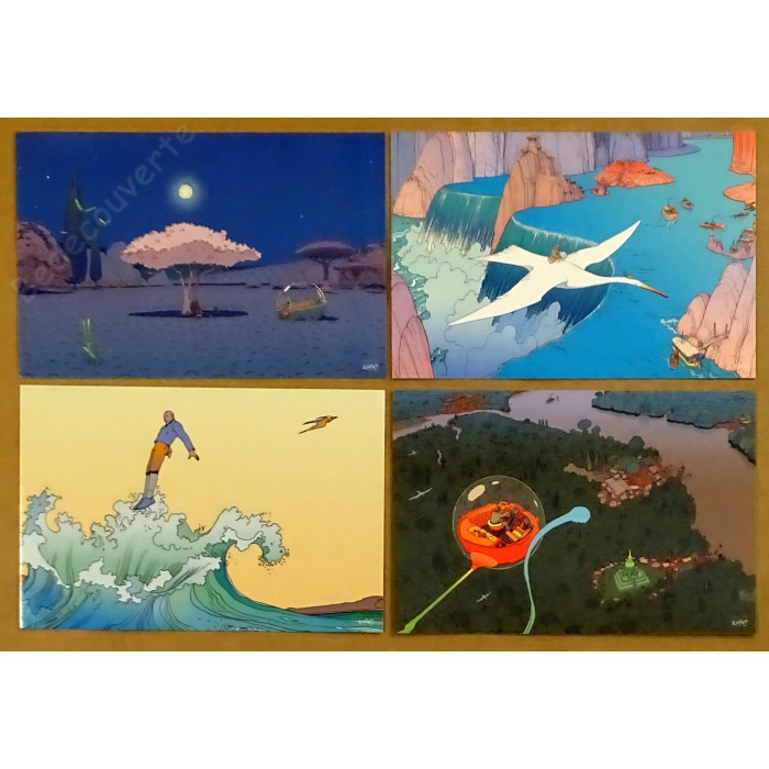 Moebius - Destination Edena Ensemble de 10 cartes postales