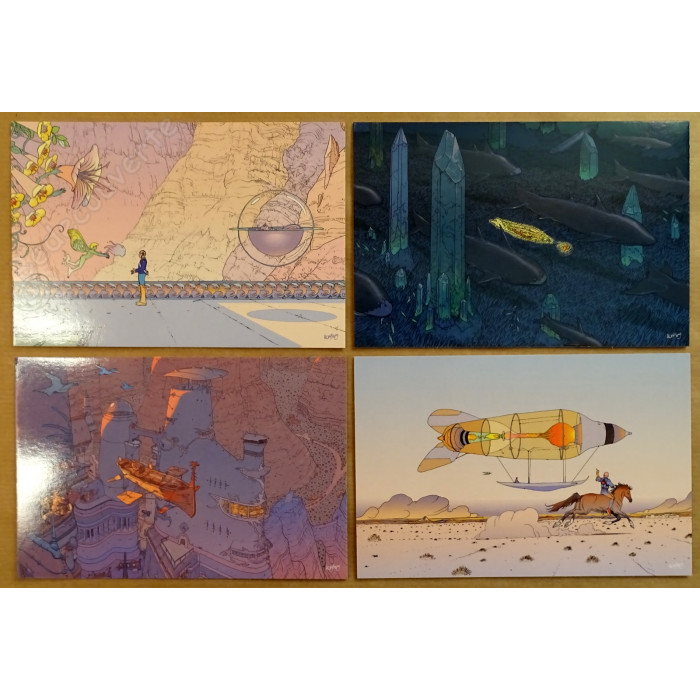 Moebius - Destination Edena Ensemble de 10 cartes postales