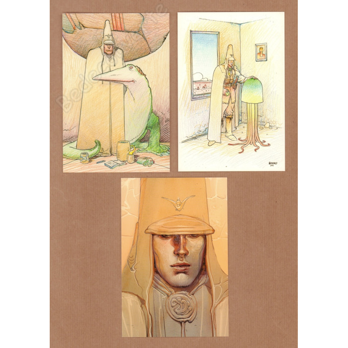 Moebius - Arzak L'intemporel Ensemble de 18 cartes postales