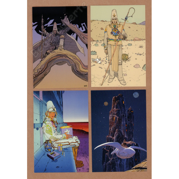 Moebius - Arzak L'intemporel Ensemble de 18 cartes postales