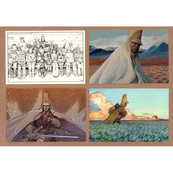 Moebius - Arzak L'intemporel Ensemble de 18 cartes postales