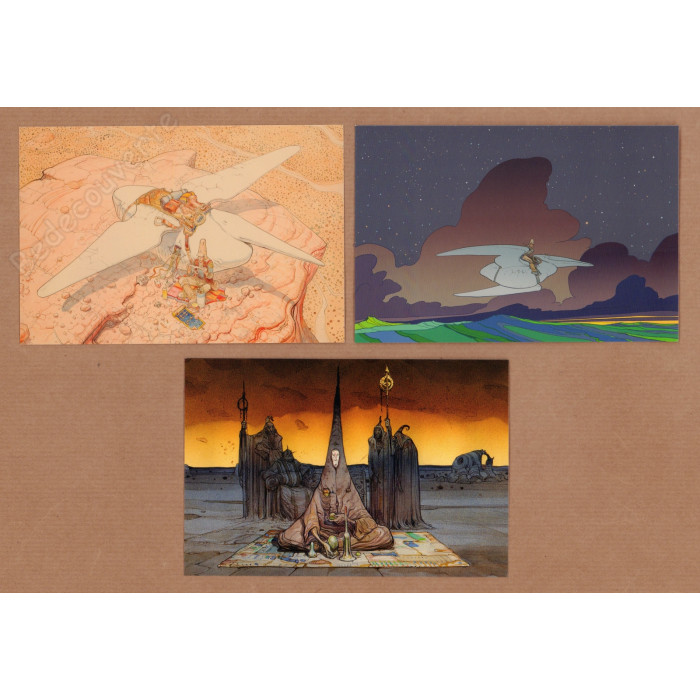 Moebius - Arzak L'intemporel Ensemble de 18 cartes postales