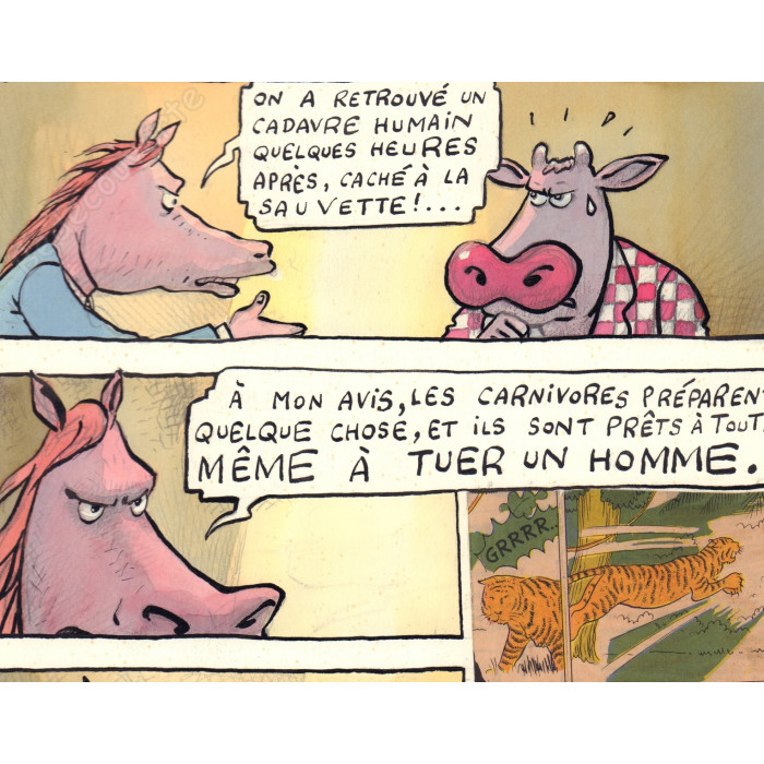 De Moor Johan - Planche Originale La Vache A mort l'homme, vive l'ozone P.20