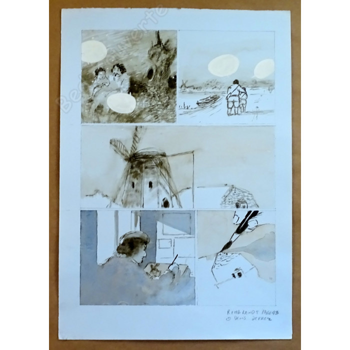Deprez Denis - Planche Originale Rembrandt pl.43