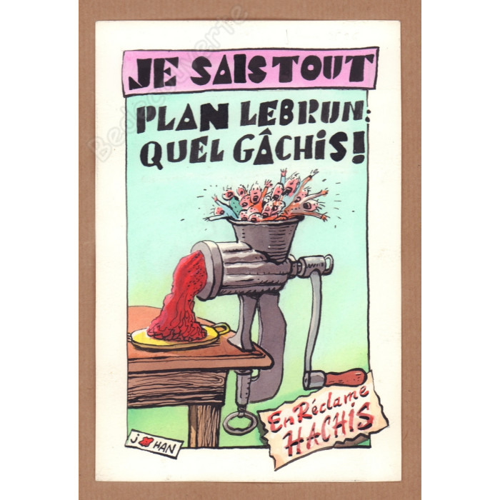 De Moor Johan - Je Sais Tout Plan Lebrun Quel Gâchis!