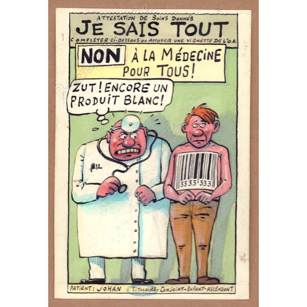 De Moor Johan - Je Sais Tout Non A La Médecine Pour Tous!