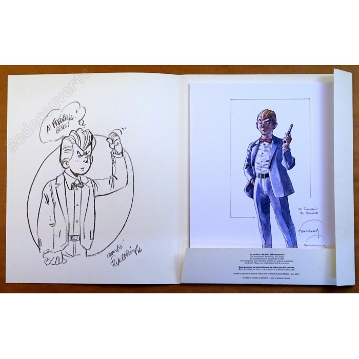 Collectif - Portfolio Hommage à Maurice Tillieux HC 51/150 + Dédicaces Walthéry