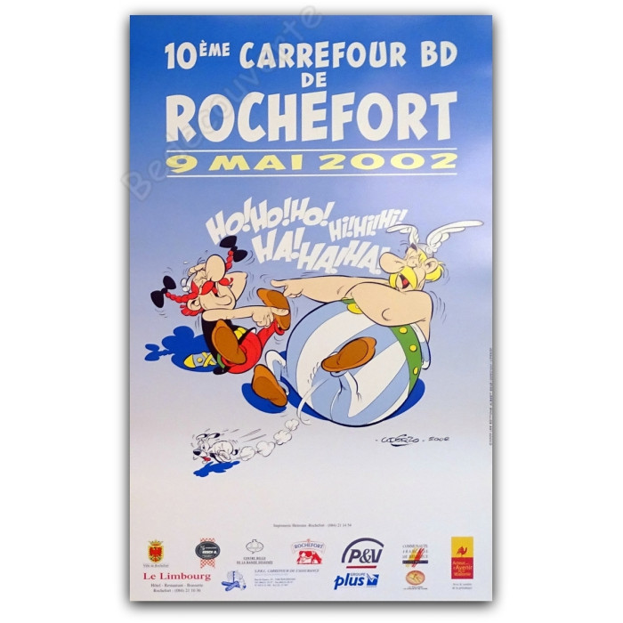Uderzo - Astérix et Obélix 10e Carrefour BD Rochefort 2002